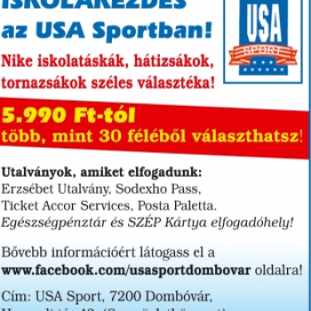 Iskolakezdés az USA Sportban!