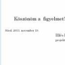 Elköszönt az önkéntes mobil ifiszolgálati projekt 2011.11.19.